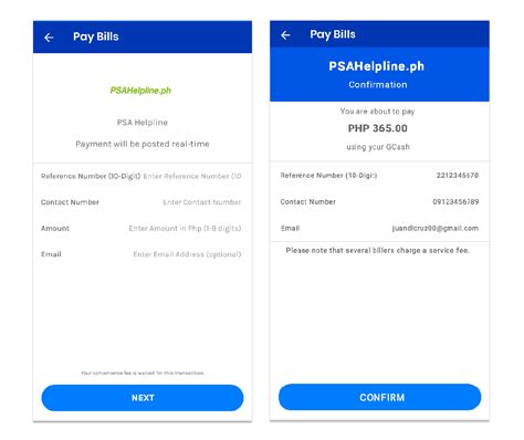 psa cenomar gcash payment.